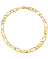 Italian Gold Figaro Link Chain Bracelet in 10k Gold