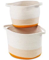 Honey Can Do Nesting Cotton Rope Storage Baskets, Set of 2