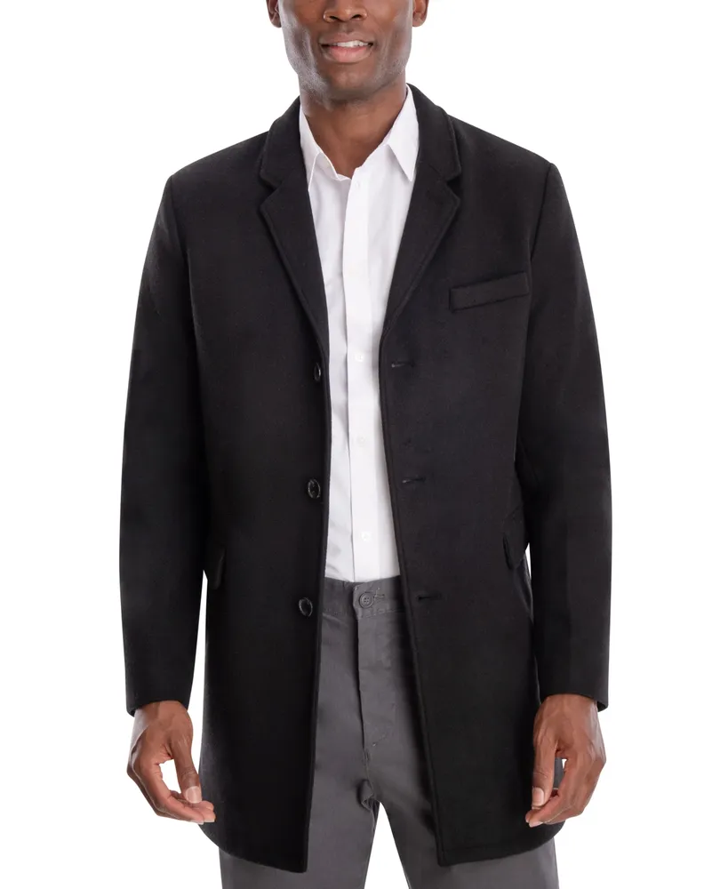 Michael Kors Men's Lunel Wool Blend Double-Breasted Overcoat - Macy's