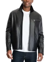 Michael Kors Men's James Dean Leather Jacket, Created for Macy's