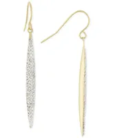 Giani Bernini Crystal Pave Drop Earrings 14k Gold-Plated Sterling Silver, Created for Macy's