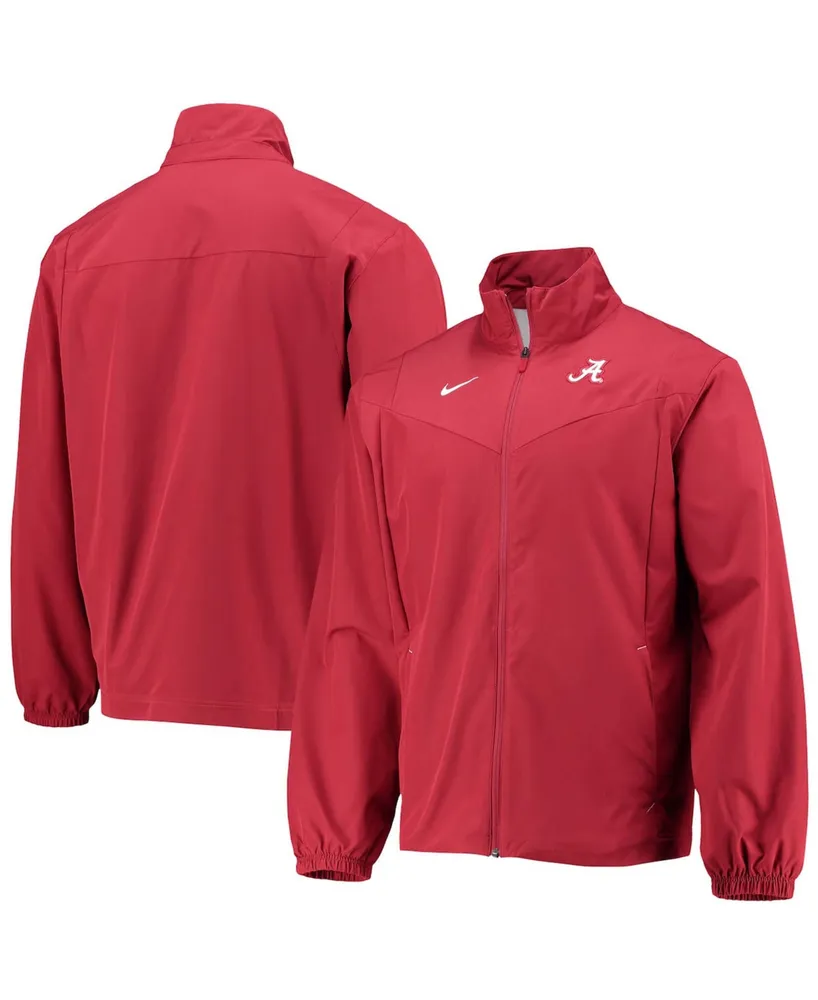 Men's Crimson Alabama Tide 2021 Sideline Full-Zip Jacket