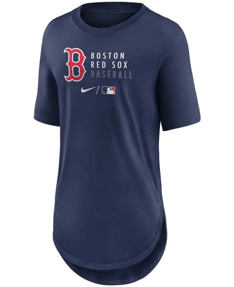 Women's Navy Boston Red Sox Authentic Collection Baseball Fashion Tri-Blend T-shirt