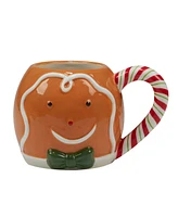 Holiday Magic Gingerbread 4 Piece 3D Mug Set