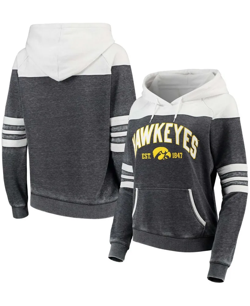 Lids Iowa Hawkeyes Colosseum Women's Team Oversized Pullover Sweatshirt -  Heathered Black