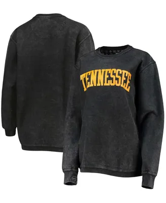 Women's Tennessee Volunteers Comfy Cord Vintage-Like Wash Basic Arch Pullover Sweatshirt