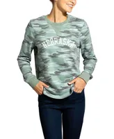 Women's Camo Nebraska Huskers Comfy Pullover Sweatshirt