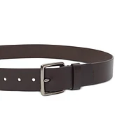 Calvin Klein Jeans Men's Leather Belt with Keeper Ring