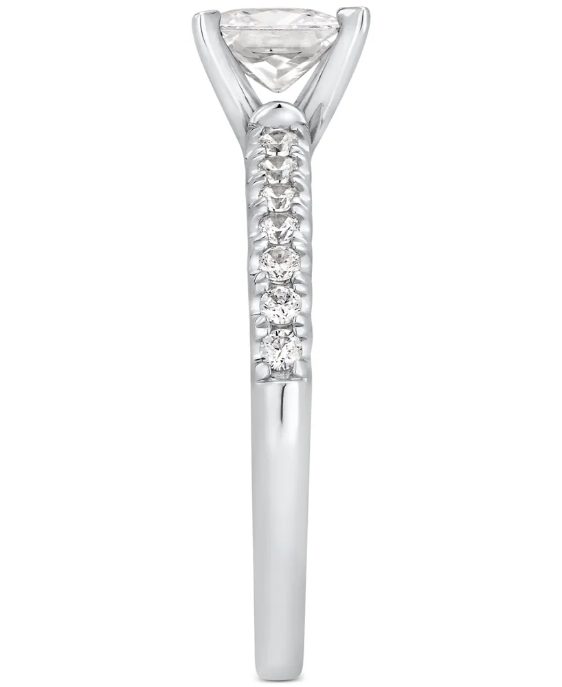 Diamond Princess-Cut Bridal Set (1-1/2 ct. t.w.) in 14k White Gold