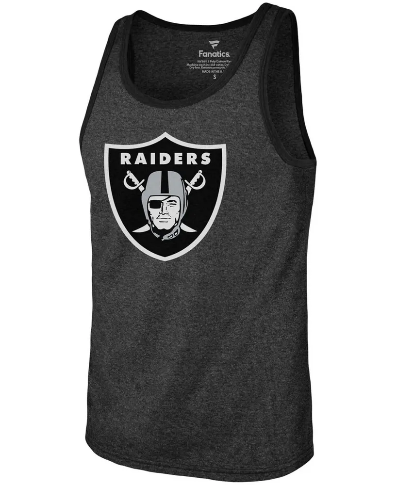 Men's Darren Waller Heathered Black Las Vegas Raiders Name Number Tri-Blend Tank Top