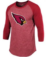 Men's Kyler Murray Cardinal Arizona Cardinals Team Player Name Number Tri-Blend Raglan 3/4 Sleeve T-shirt