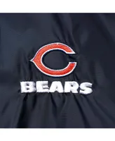 Men's Navy Chicago Bears Coaches Classic Raglan Full-Snap Windbreaker Jacket