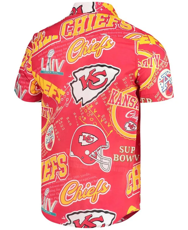 Men's Kansas City Chiefs NFL x Darius Rucker Collection by Fanatics White  Woven Short Sleeve Button Up Shirt