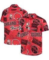 Men's Orange Cleveland Browns Thematic Button-Up Shirt