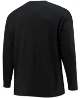 Men's Big and Tall Black Washington Football Team Color Pop Long Sleeve T-shirt