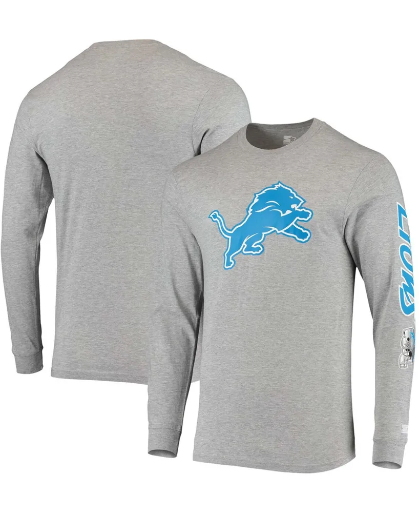 Men's Heathered Gray Detroit Lions Halftime Long Sleeve T-shirt