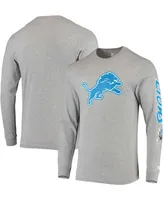 Men's Heathered Gray Detroit Lions Halftime Long Sleeve T-shirt