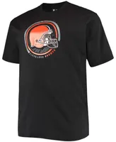 Men's Big and Tall Black Cleveland Browns Color Pop T-shirt