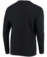 Men's Black Baltimore Ravens Maverick Thermal Henley Long Sleeve T-shirt