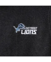 Men's Gray Detroit Lions Houston Fleece Full-Zip Vest