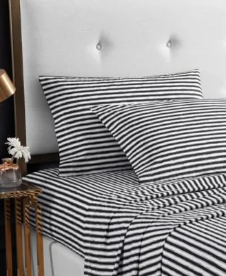 Betsey Johnson Sketchy Stripe Cotton Percale Sheet Sets