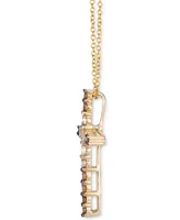 Le Vian Chocolate Ombre Diamond Cross 18" Pendant Necklace (1/2 ct. t.w.) 14k Gold (Also Available Rose or White Gold)