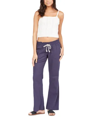 Roxy Juniors' Oceanside Wide-Leg Drawstring Pants