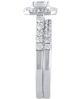 Diamond Emerald-Cut Bridal Set (1 ct. t.w.) in 14k White or Yellow Gold