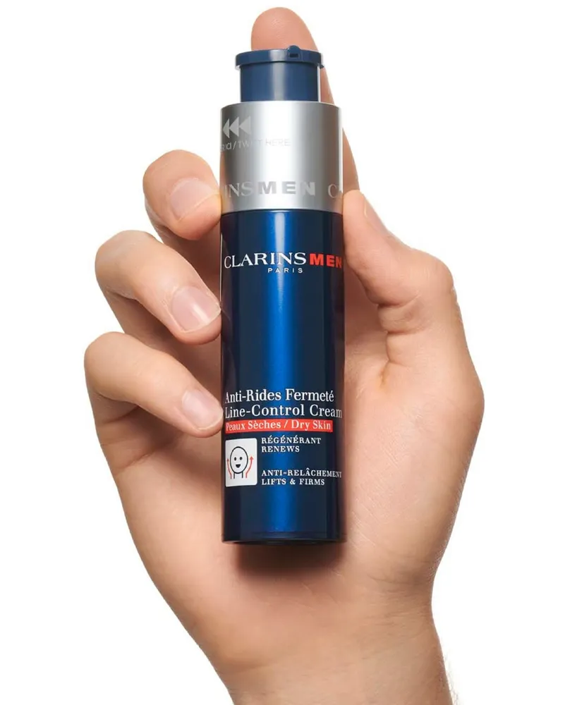 Clarinsmen Line-Control Anti-Aging Moisturizer, Dry Skin, 1.7