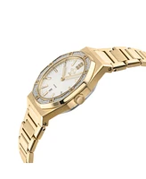 GV2 Women's Palmanova Gold-Tone Ion Plating Swiss Quartz Bracelet Watch 33mm