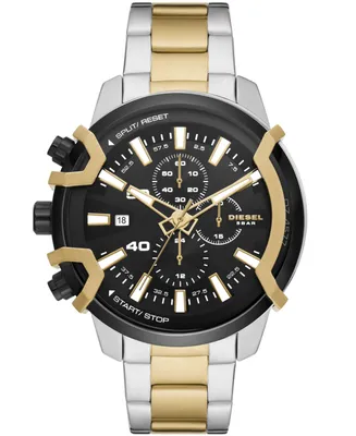 Diesel Men's Griffed Chronograph Two-Tone Stainless Steel Bracelet Watch, 48mm - Gold