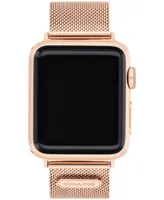 Coach Rose Gold-Tone Mesh Bracelet 38/40/41mm Apple Watch Band - Rose Gold