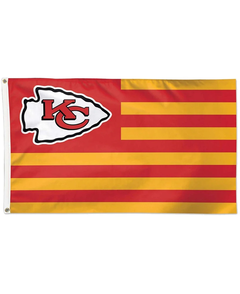 Multi Kansas City Chiefs 3' x 5' Americana Stars Stripes Deluxe Flag