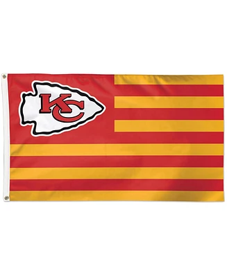 Multi Kansas City Chiefs 3' x 5' Americana Stars Stripes Deluxe Flag