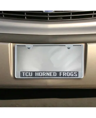 Multi Tuck Horned Frogs Carbon Fiber Team License Plate Frame