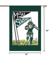 Multi Michigan State Spartans 28" x 40" Double-Sided House Flag