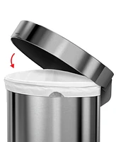 simplehuman 45L Semi-Round Trash Can