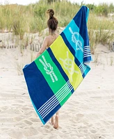 Superior Neon Tiles Oversized Beach Towel