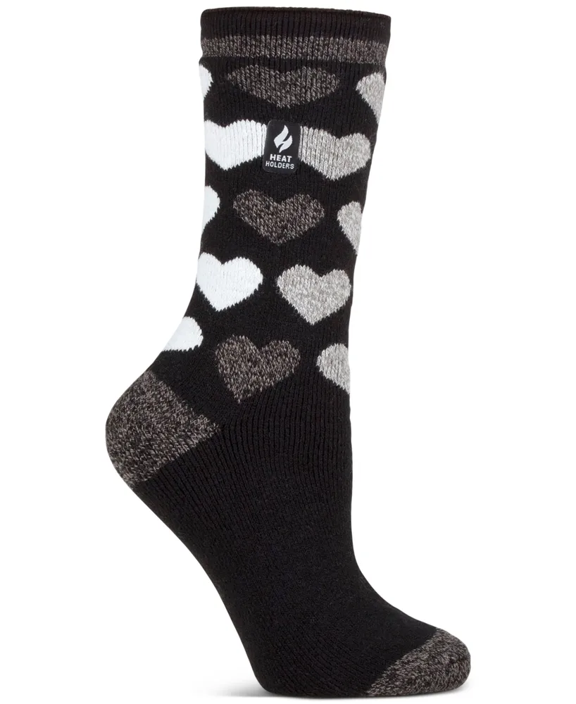 Heat Holders Women's Lite Jennifer Heart Crew Socks