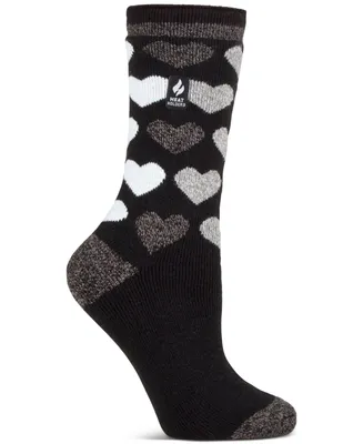 Heat Holders Women's Lite Jennifer Heart Crew Socks