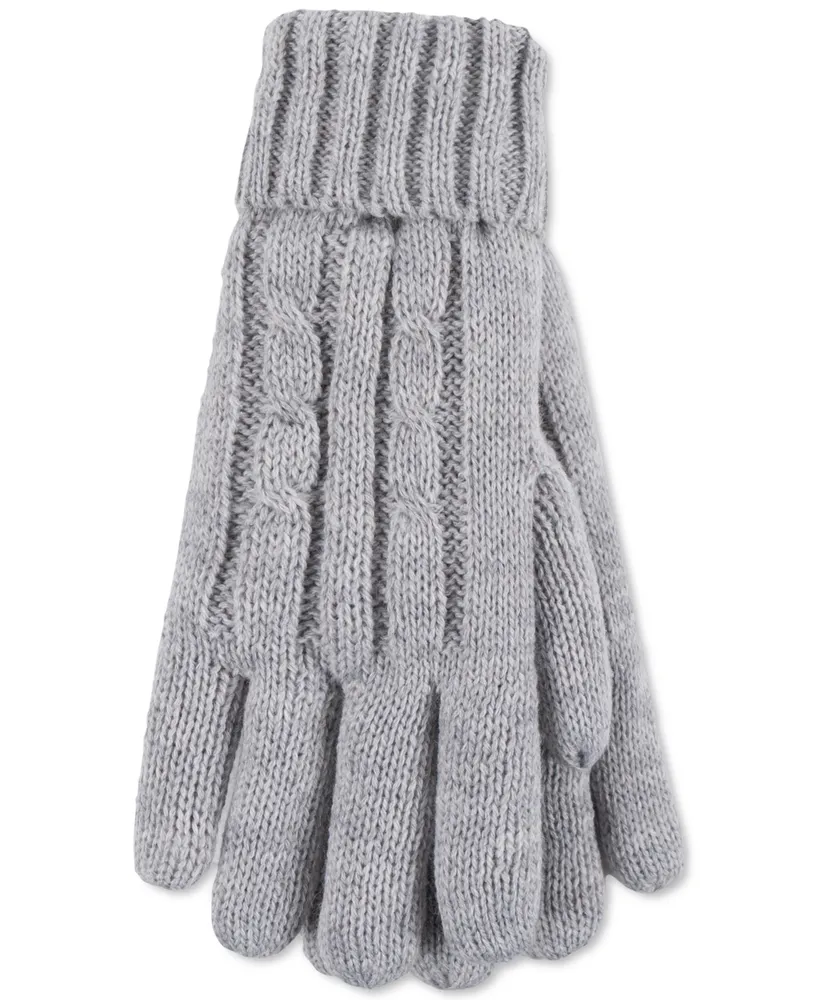 Heat Holders Women's Amelia Solid Cable-Knit Gloves