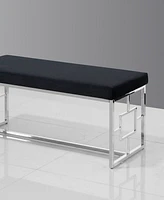 Louie Stainless Steel Bench