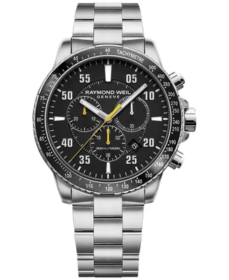 Raymond Weil Men's Swiss Chronograph Tango Stainless Steel Bracelet Watch 43mm