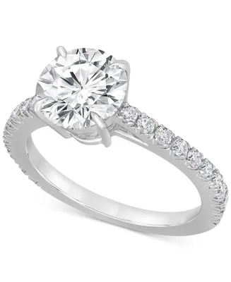Badgley Mischka Certified Lab Grown Diamond Engagement Ring (2-1/2 ct. t.w.) in 14k Gold