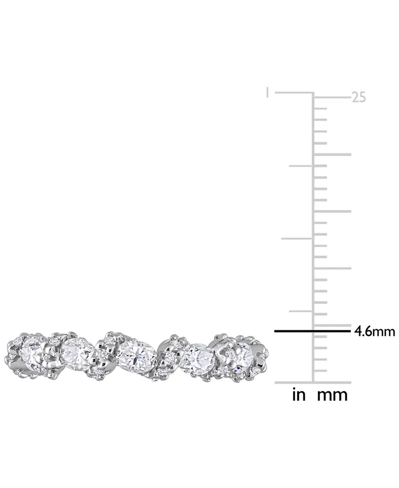Lab-Grown Moissanite Band (1-1/4 ct. t.w.) Sterling Silver