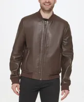 Men's Bonded Leather Varsity Jacket