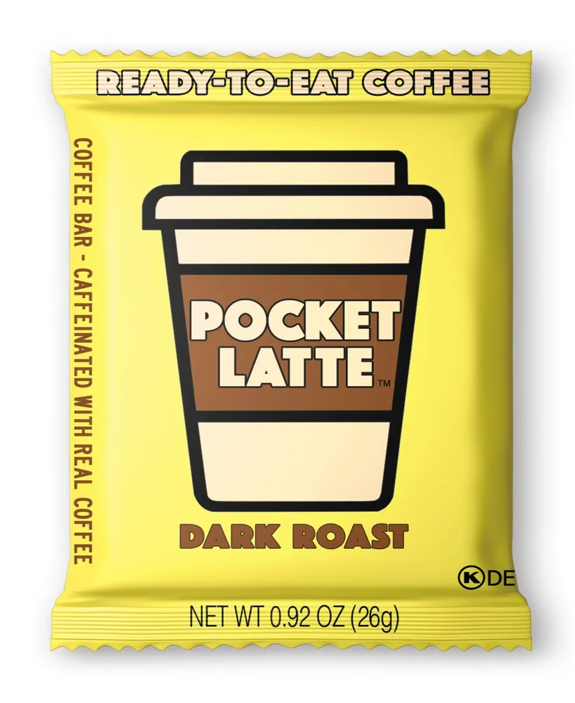 Pocket Latte Dark Roast Coffee Bar, 12 Pack