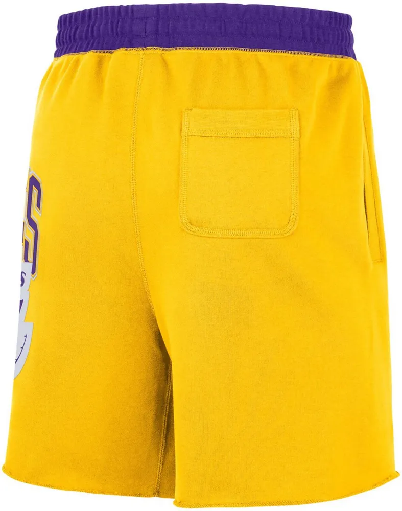 Nike Men's Los Angeles Lakers 75th Anniversary Courtside Fleece Shorts