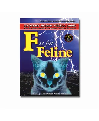 Tdc Games F Is For Feline Murder Mystery Jigsaw Puzzle