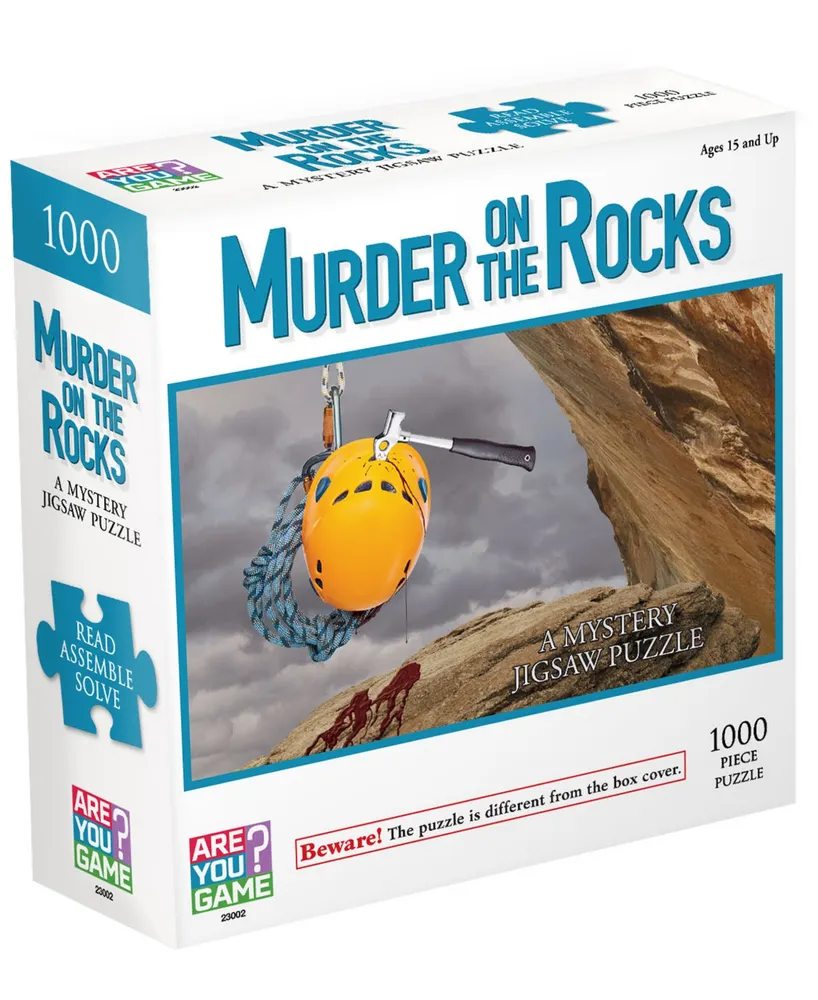 Areyougame Murder On The Rocks Classic Mystery Jigsaw Puzzle